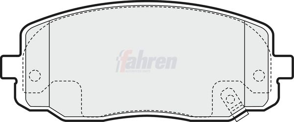 Fahren Brake Pad Set, disc brake FBP3118