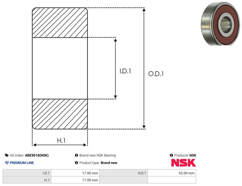 AS-PL ABE9018(NSK) Bearing