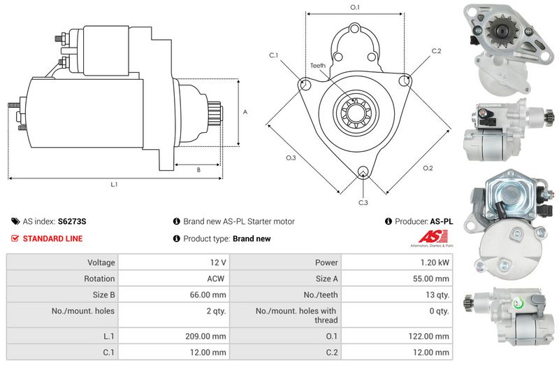 AS-PL S6273S Starter