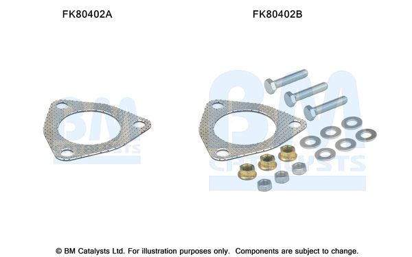 BM CATALYSTS szerelőkészlet, katalizátor FK80402
