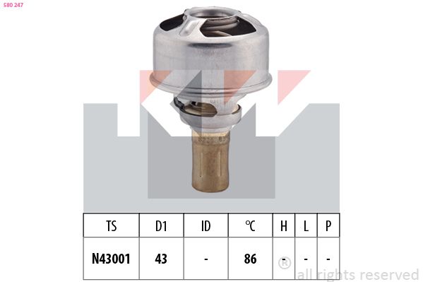 Термостат, охолоджувальна рідина, Kw 580247