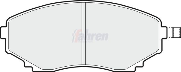 Fahren Brake Pad Set, disc brake FBP3449