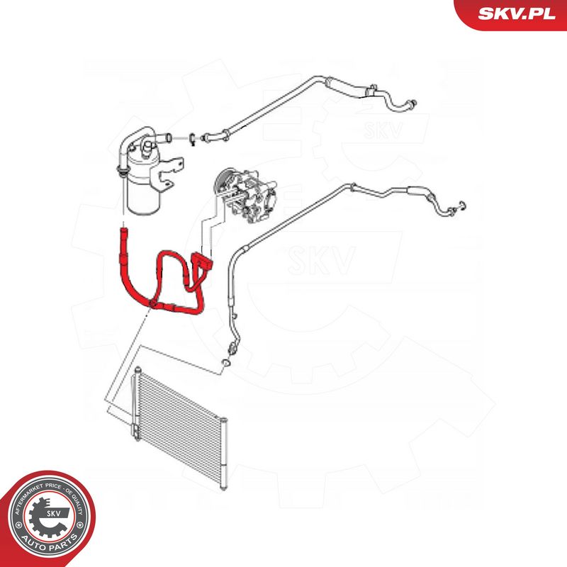 Kõrgsurve-, madalsurvetorustik, kliimaseade, ESEN SKV 54SKV623