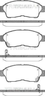 TRISCAN fékbetétkészlet, tárcsafék 8110 13157