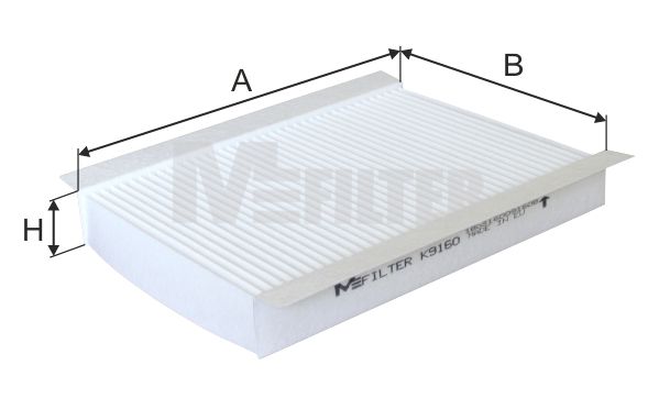 Фільтр, повітря у салоні, Mfilter K9160