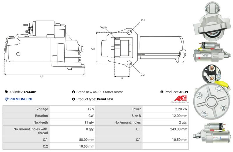AS-PL S9440P Starter