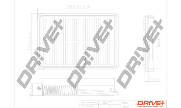 Повітряний фільтр, Dr!Ve+ DP1110.10.0200