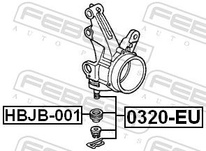 FEBEST 0320-EU Ball Joint