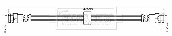 BORG & BECK fékcső BBH6706