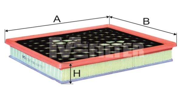 Повітряний фільтр, Mfilter K7861