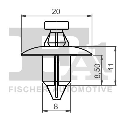 FA1 Patent, dísz-/védőléc 55-30001.10