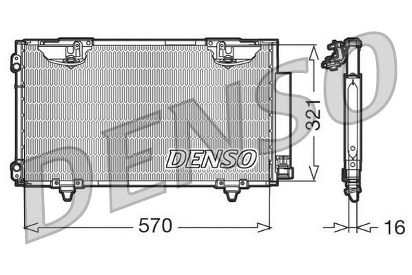 DENSO kondenzátor, klíma DCN50010