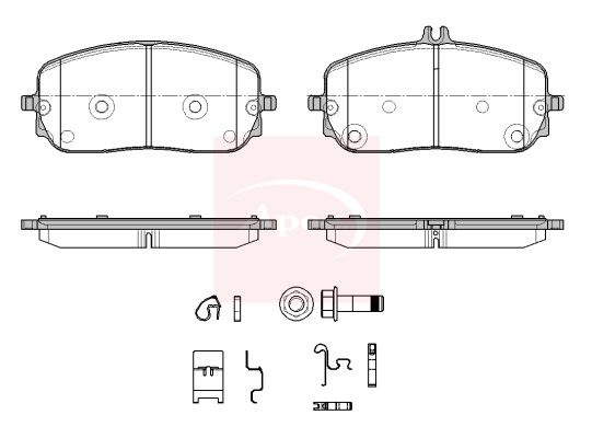 APEC Brake Pad Set, disc brake PAD2633