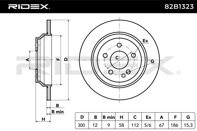 спирачен диск RIDEX