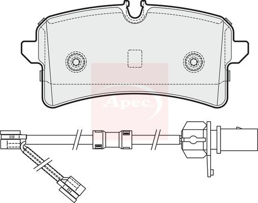 APEC Brake Pad Set, disc brake PAD1939