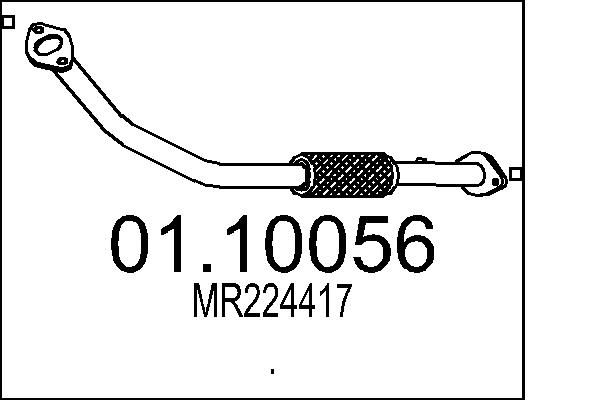 MTS kipufogócső 01.10056