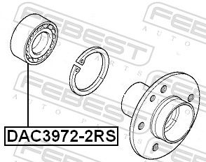 FEBEST DAC3972-2RS Wheel Bearing