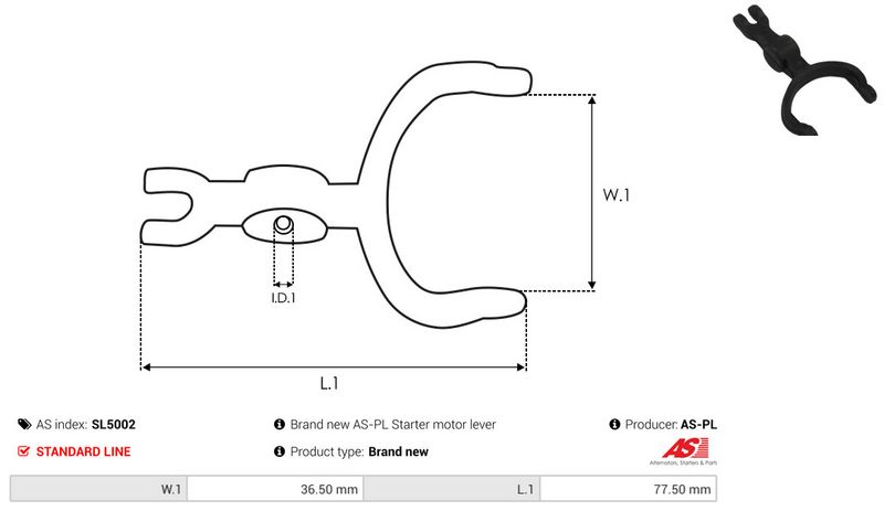 Starterihoob, Karburaator, AS-PL SL5002