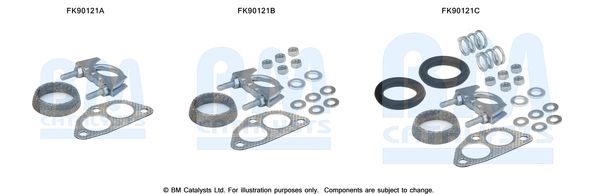 BM CATALYSTS szerelőkészlet, katalizátor FK90121