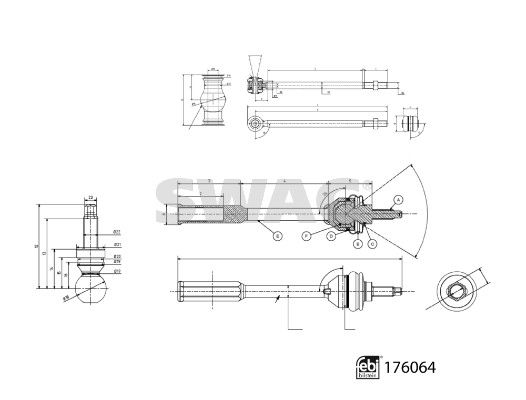 SWAG 33 10 3280 Tie Rod