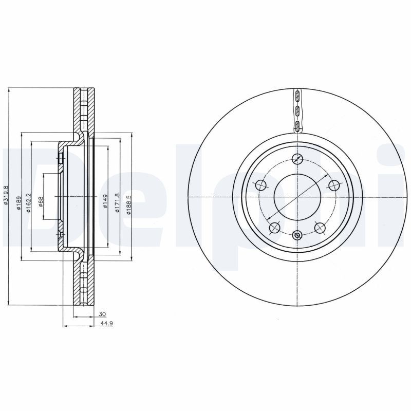 Delphi Brake Disc BG4346C