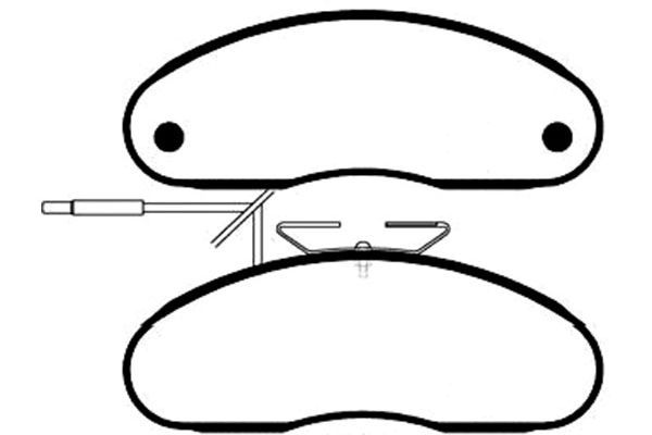 Kavo Parts Stabdžių trinkelių rinkinys, diskinis stabdys