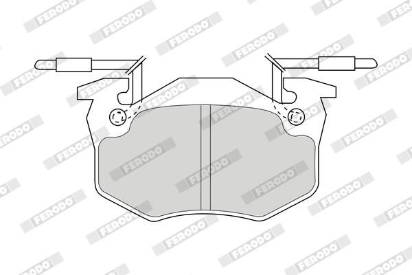 FERODO FDB428B Brake Pad Set, disc brake