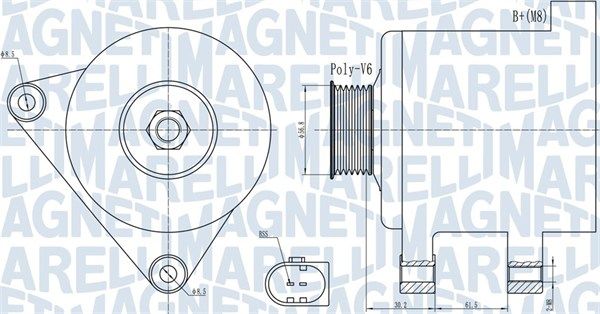 MAGNETI MARELLI generátor 063731937010