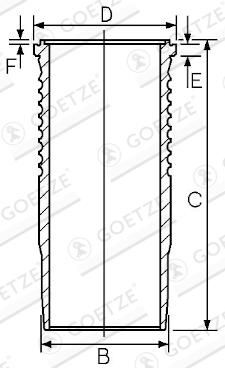 Camasa cilindru GOETZE 15-677620-00
