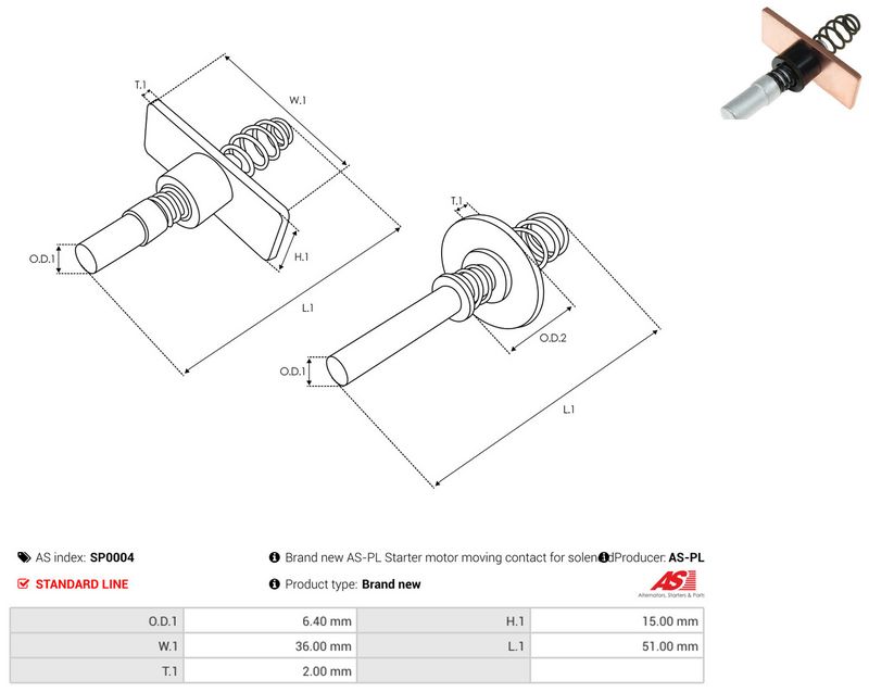 AS-PL SP0004 Repair Kit, starter