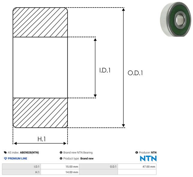 AS-PL ABE9028(NTN) Bearing