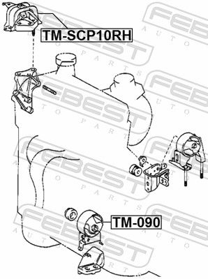 FEBEST TM-SCP10RH Mounting, engine