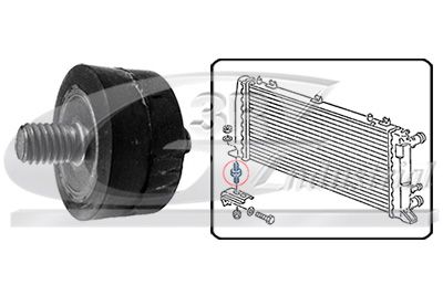 Опора, радіатор, 3rg 80783