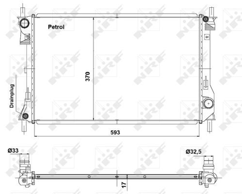 NRF 56041 Radiator, engine cooling