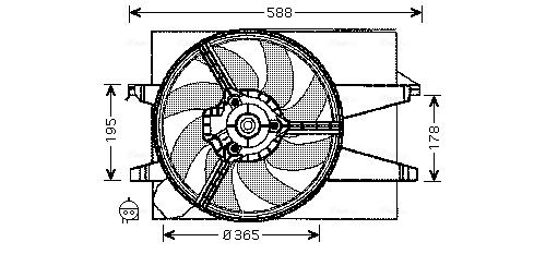 AVA QUALITY COOLING ventilátor, motorhűtés FD7542