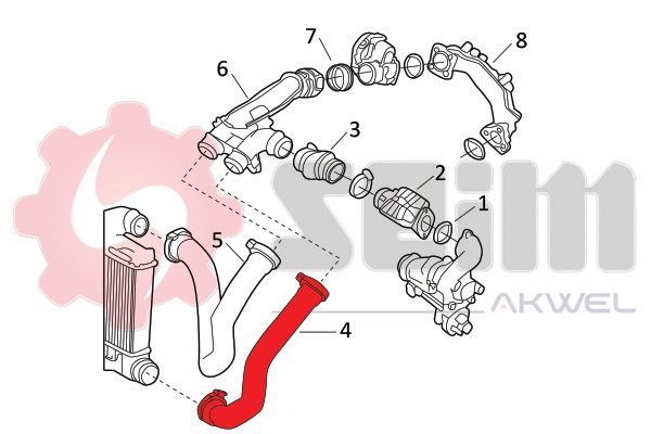 SEIM 982123 Charge Air Hose
