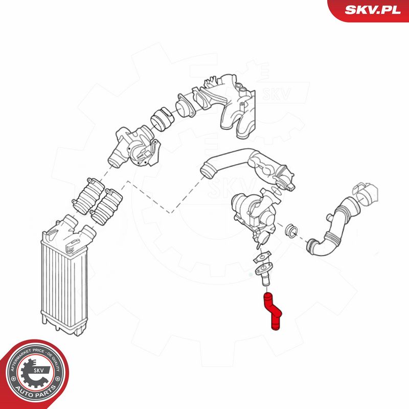 ESEN SKV 43SKV067 Charge Air Hose
