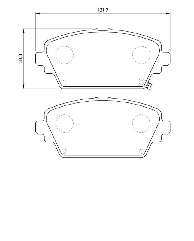BOSCH 0986424663 Brake Pad Set, disc brake