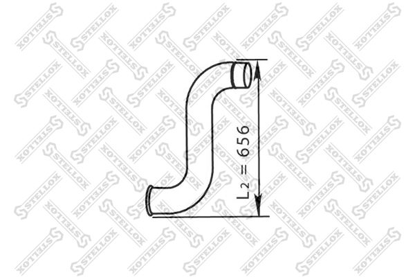 STELLOX kipufogócső 82-03764-SX