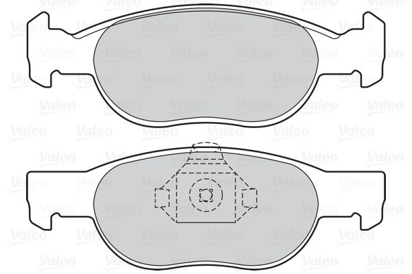 VALEO 598605 Brake Pad Set, disc brake