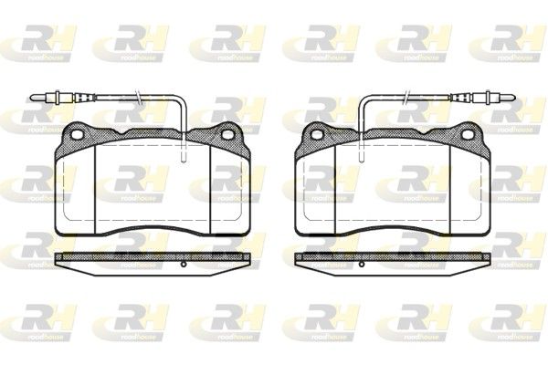 Комплект гальмівних накладок, дискове гальмо, Roadhouse 2666.14