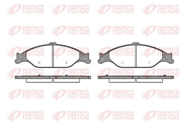 REMSA 0760.00 Комплект гальмівних накладок, дискове гальмо