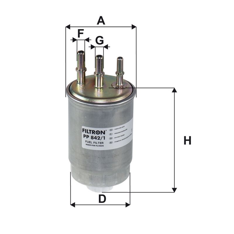 Kütusefilter, FILTRON PP 842, 1