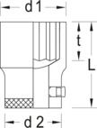 GEDORE D3221 Socket Wrench Insert