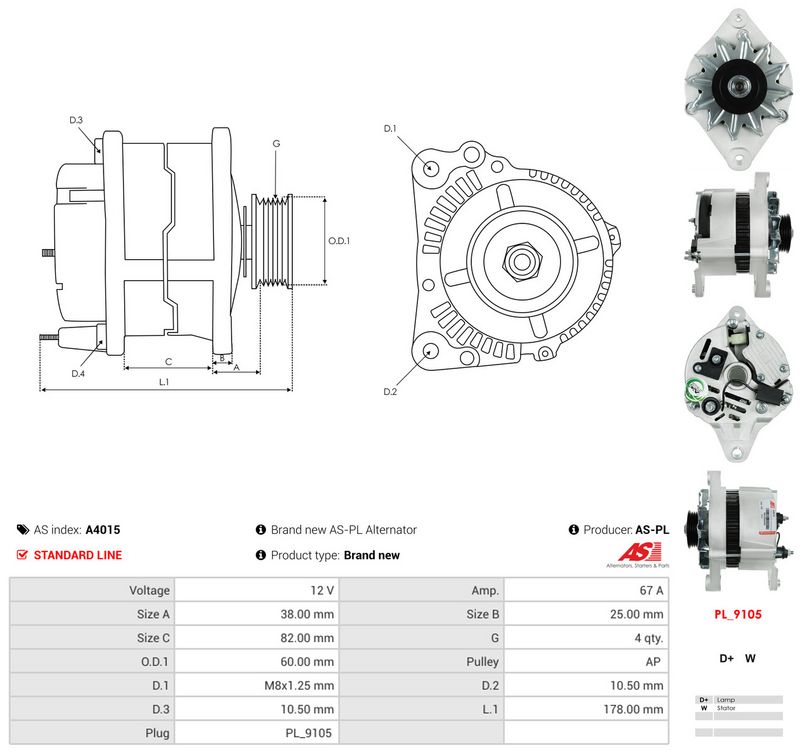 Generaator, AS-PL A4015