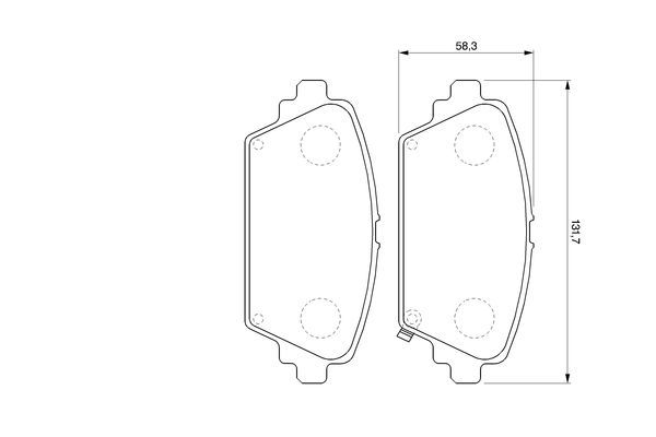 BOSCH гальмівні колодки передній HONDA Accord 98-03