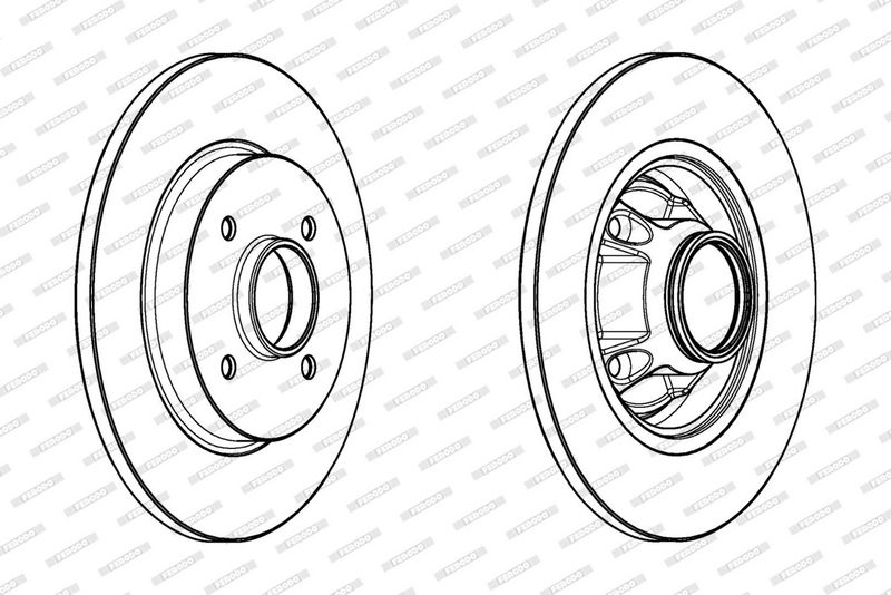 FERODO DDF1735-1 Brake Disc