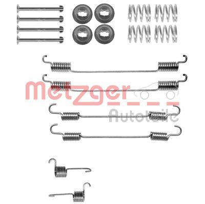 Комплект приладдя, гальмівна колодка, Metzger 105-0021