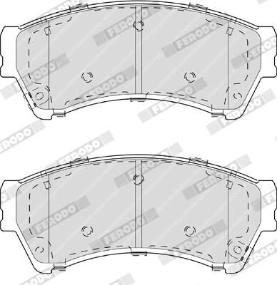 Set placute frana,frana disc FDB4062 FERODO