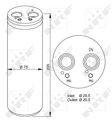 NRF 33205 Dryer, air conditioning